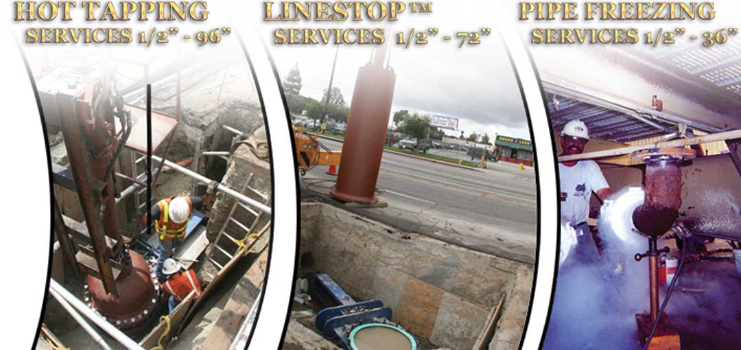 Hot Tapping, Linestop, Pipe Freeze Plug Services