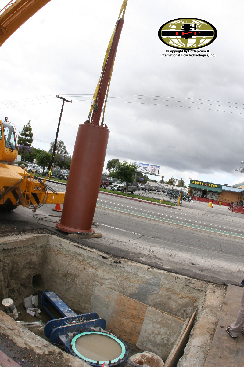 In Carson California, We Line stopped two 54 inch steel concrete pipe with 150 PSI.