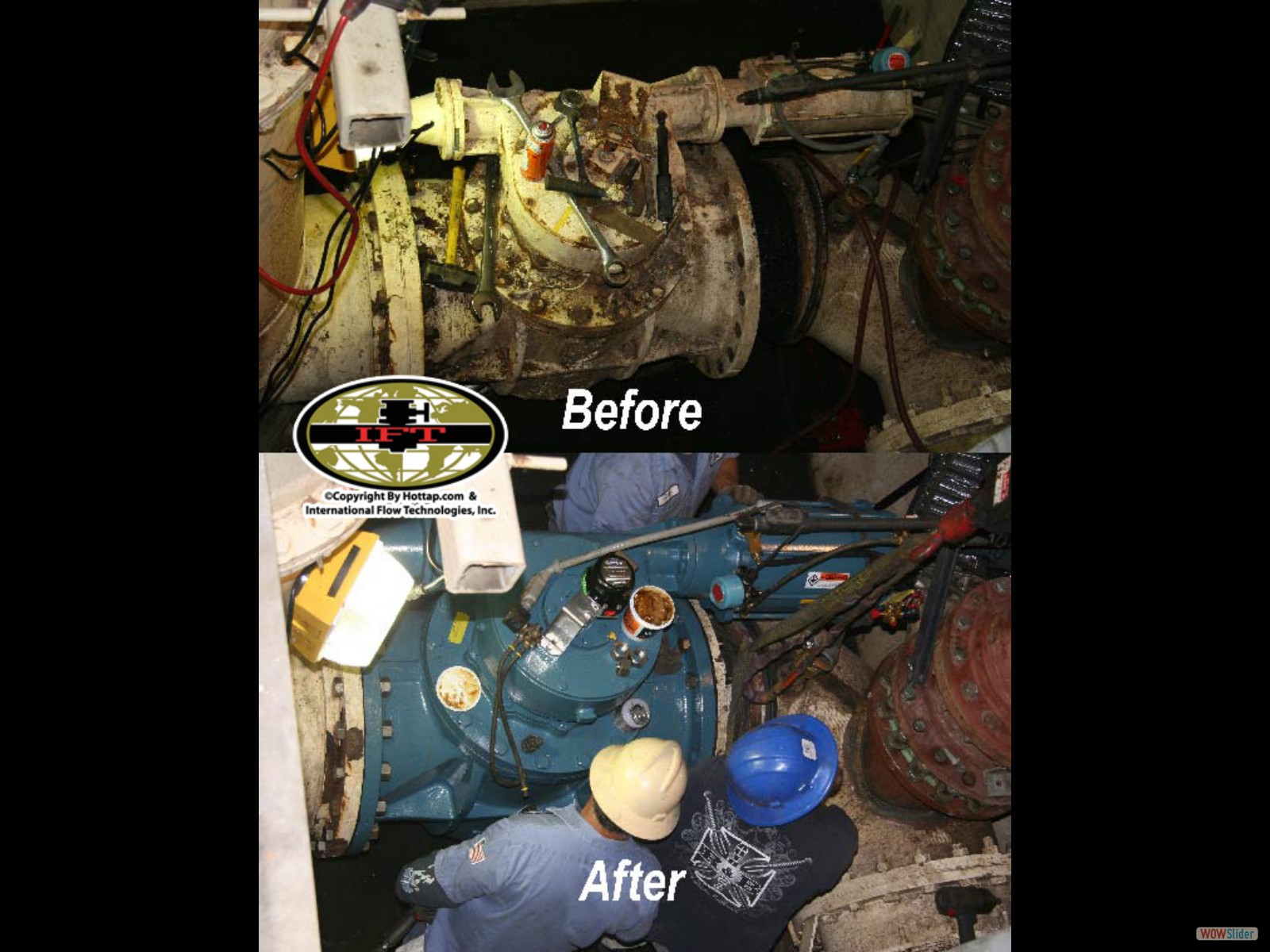Valve replace before after picture