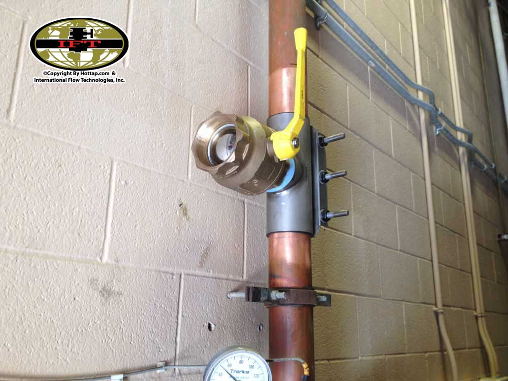 6" Copper Pipe Hottap In Ontario, CA