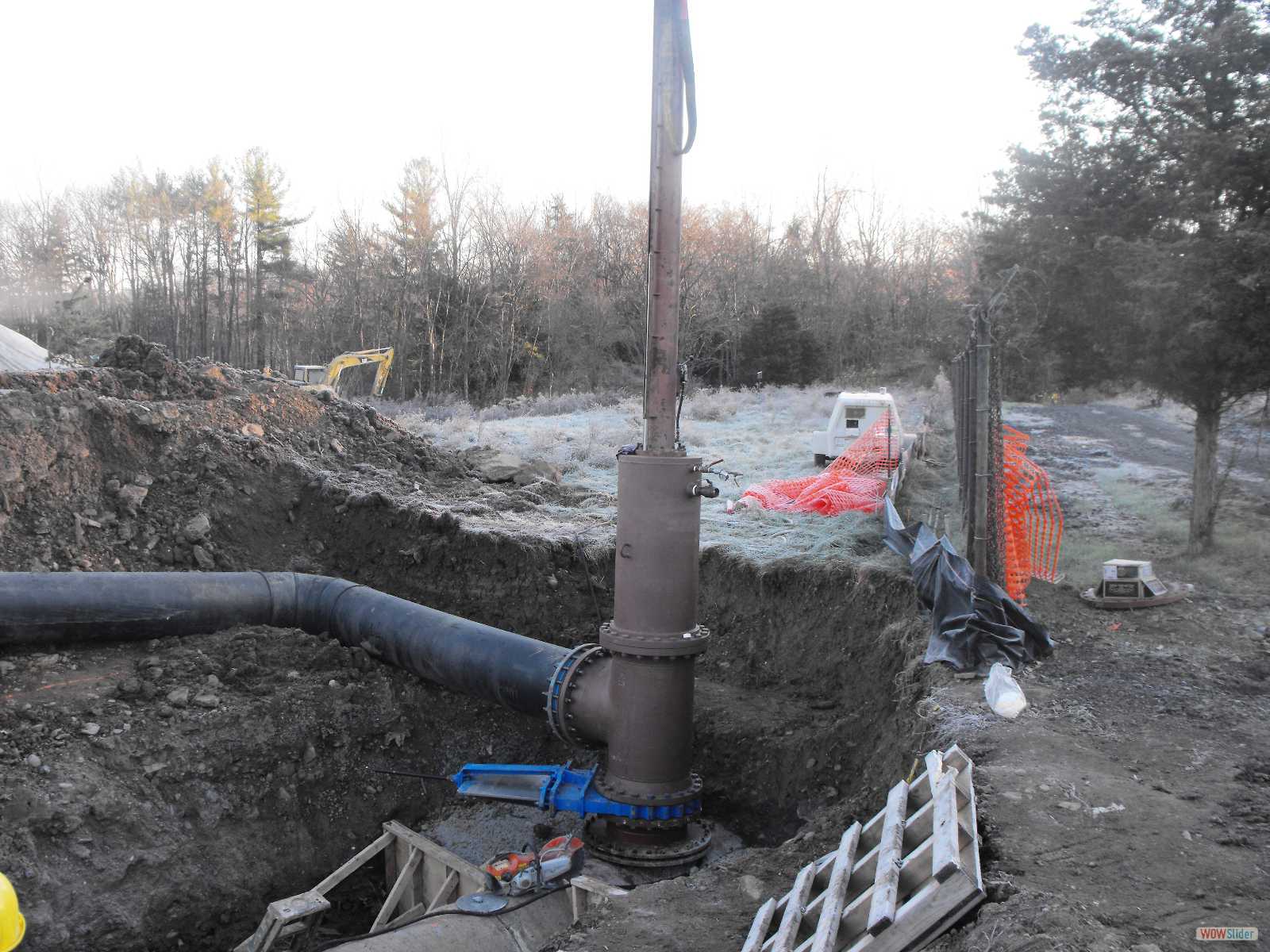 36inch Linestop with 24inch Bypass on PCCP Pipe